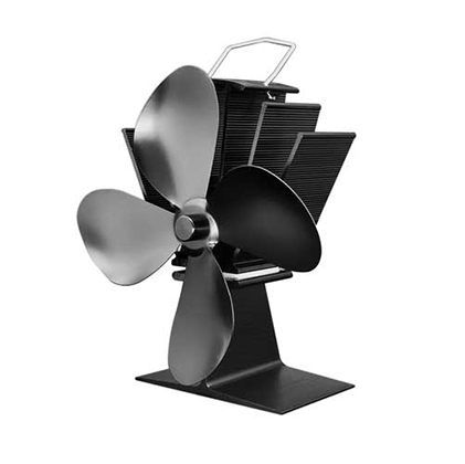 Wood Stove Fan Heat Powered, Fireplace Fan Non-Electric(5-Blade), 176°F  Auto Start, Eco Thermoelectric Fan(Silent Operation) for Wood/Log Burner/ Fireplace 